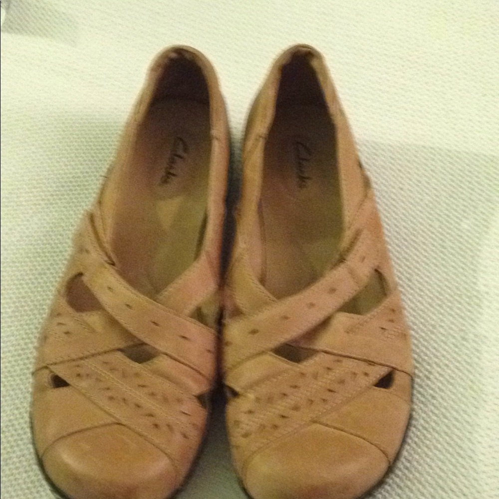 Clarkes leather shoes
